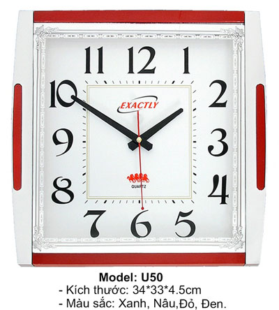 Đồng hồ treo tường  Model: U50